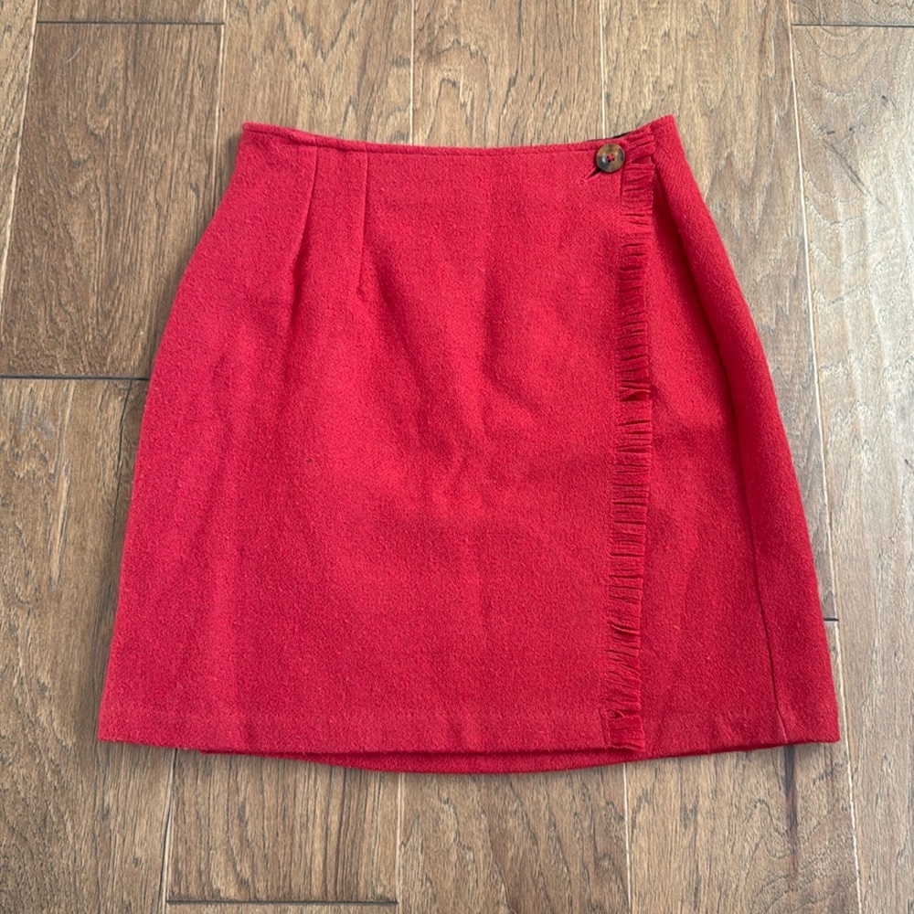 Woolrich Red Mini Skirt
